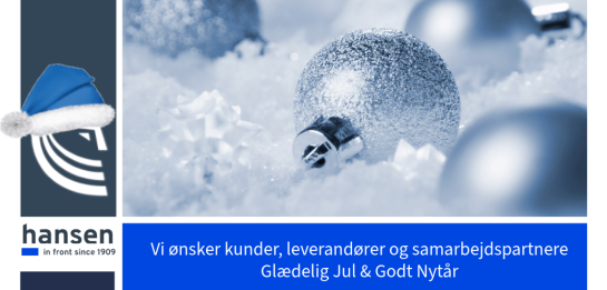 HSHansen ønsker glædelig Jul og Godt Nytår
